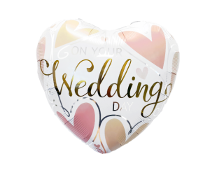 geschenkballon wedding heart 