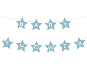 girlande baby shower boy