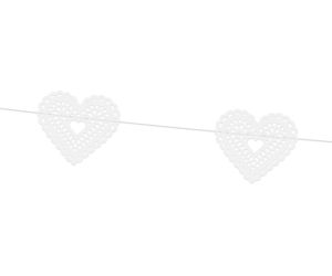 girlande herzchen weiss