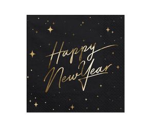 hny servietten schwarz 1 