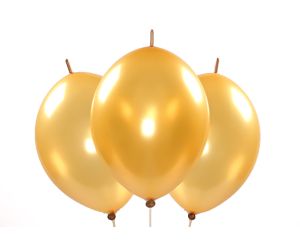 Kettenballons metallic gold