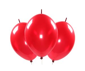Kettenballons rot