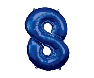 maxi zahl blau 8 