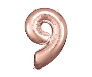 maxi zahl rosegold 9 