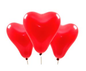 miniballons herz rot 1 