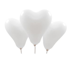 miniballons herz weiss 1 