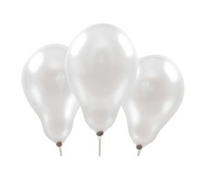 miniballons metallic silber 1