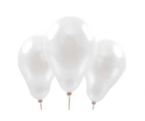 miniballons metallic weiss 1 
