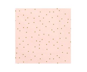punkte servietten rosa 1 