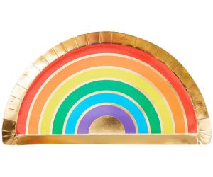 regenbogen gold teller 