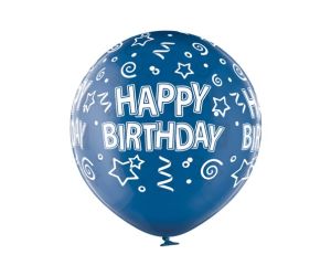 Riesenballon Geburtstag blau