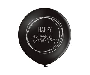 Riesenballon Geburtstag schwarz