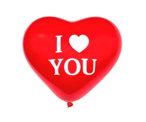Riesenballon Herz I love you
