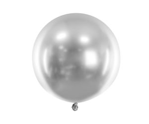 riesenballon chrome silber 
