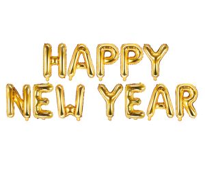 schriftzug happy new year 1 