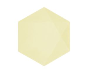 teller maxi hexagon nature gelb soft 