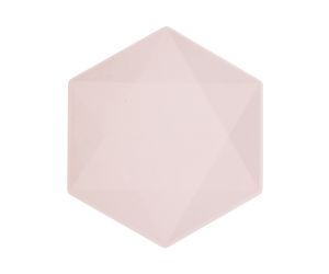teller maxi hexagon nature rosa soft 