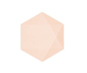 teller midi hexagon nature lachs soft 