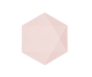 teller midi hexagon nature rosa soft 