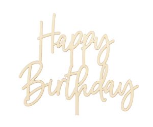 tortendeko happybirthday holz 