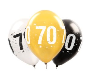 zahlenballon metallic 70 sw