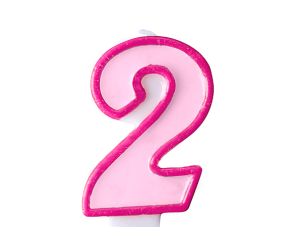 zahlenkerze 2 rosa 1 