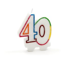 zahlenkerze 40 1 