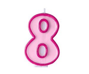 zahlenkerze 8 rosa 1 