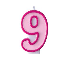 zahlenkerze 9 rosa 1 