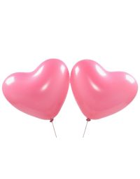 Herzballons rosa