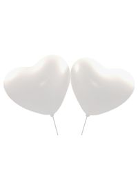 Herzballons weiss