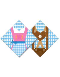 oktoberfest servietten dirndl 