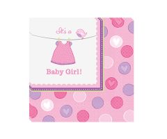 babyshower servietten girl 