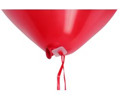 Ballonband mit Verschluss rot