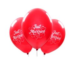Just Married Ballons rot