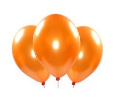Metallic-Ballons orange