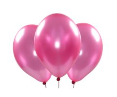 Metallic-Ballons pink