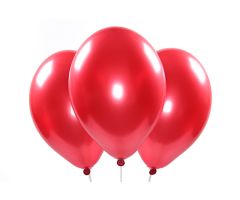 Metallic-Ballons rot