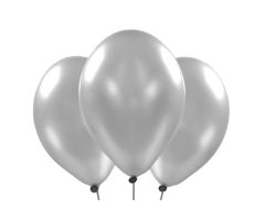 Metallic-Ballons silber