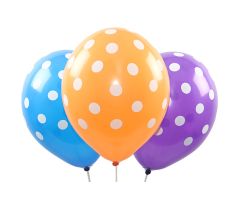 Punkte Ballons assortiert