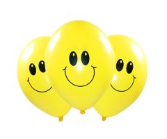 Smiley Ballons gelb