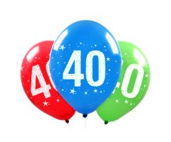 Zahlen Ballons 40