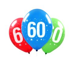 Zahlen Ballons 60