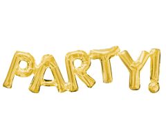 ballons schriftzug party gold 1 