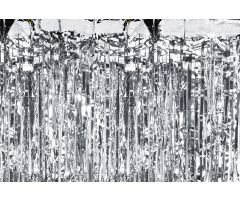 deko vorhang silber 1 