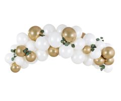 diy girlande weiss gold 