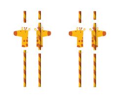 dschungel papierstrohhalme 