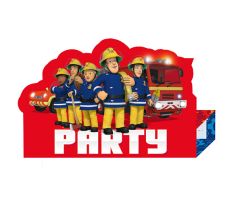 feuerwehrmann sam einladungskarten 