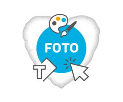 Fotoballon Herz 1-seitig