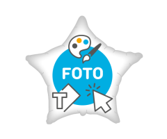 Fotoballon Stern 1-seitig